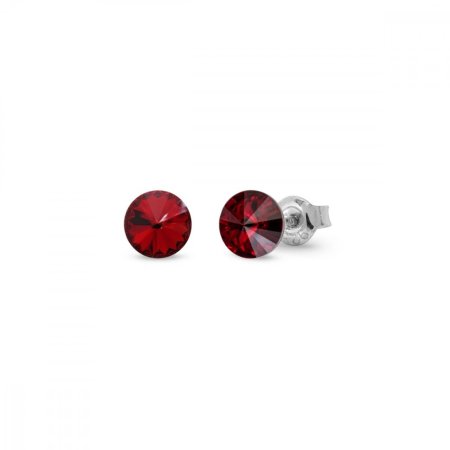 Náušnice červené Rivoli so Swarovski Elements Sweet Candy Studs K1122SS29SI Siam 6 mm