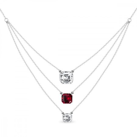 Náhrdelník červený so Swarovski Elements Imperial Trio NK3ROLO4480CSC Scarlet