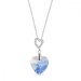 Náhrdelník modrý sa Swarovski Elements Amore NCS622814LSASH Light Sapphire Shimmer