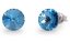 Náušnice modré Rivoli so Swarovski Elements Sweet Candy Studs K1122SS39AQ aquamarine 8 mm