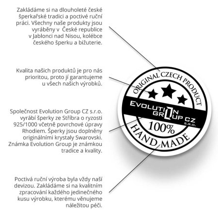 Klíčenka s krystaly Swarovski šedá 78007.3 Silver