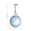 Stříbrný přívěšek s kulatou světle modrou matnou Swarovski perlou 34150.3 Light Blue