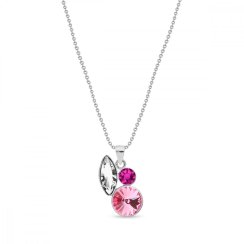 Náhrdelník růžový se Swarovski Elements Artesia Fine N2201MIX1CR Rose