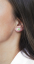 Stříbrné náušnice pecky se světle zeleným opálem a krystaly Swarovski Elements Chrysolite Opal