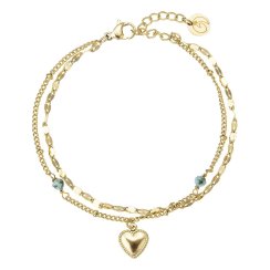 Náramok oceľový s africkým tyrkysom 43099.3