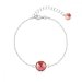 Náramok marhuľový sa Swarovski Elements Candy B1122SS47RP Rose Peach