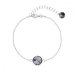 Náramok šedý sa Swarovski Elements Candy B1122SS47SN Silver Night