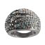 Prsteň so Swarovski Elements Kryštál + AB + Hematite