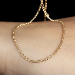 Zlatý 14kt řetízek 90A00021 FIGARO