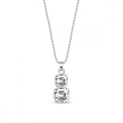 Náhrdelník číry so Swarovski Elements Imperial Duo NT44802CC Krystal