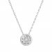 Stříbrný náhrdelník s čirým zirkonem 12051.1 Krystal