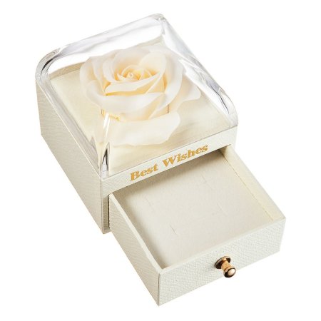 Dárková krabička květina KR0006 bílá