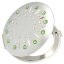 Kozmetické vreckové zrkadlo sa Swarovski Elements sun zelené EL-01.5 Peridot