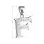 Přívěsek se Swarovski Elements písmeno F 34102.1 Krystal