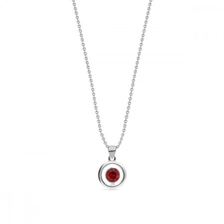 Náhrdelník červený so Swarovski Elements Punct NC1088SS18SC Scarlet