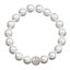Náramok perlový so Swarovski Elements 33074.1 Biely
