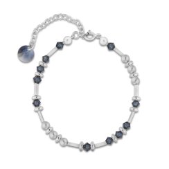 Náramek modrý se Swarovski Elements Clematis B58105328LGM Montana