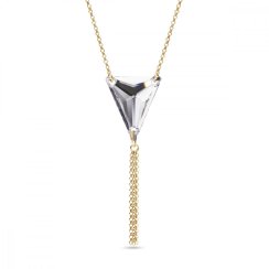 Náhrdelník čirý se Swarovski Elements Trident NG327118C Krystal