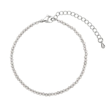 Náramok s pravými smokmi quartz kamene 43055.3 oceľ