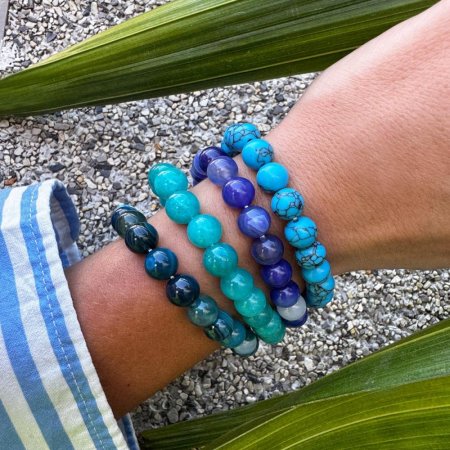 Náramek s minerálními kameny tyrkenit 43056.3