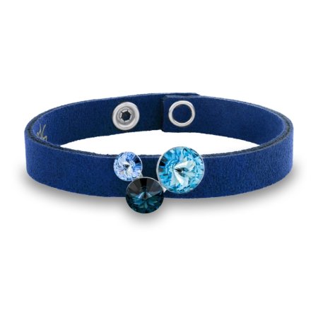 Náramek se Swarovski Elements krystaly modrý Lollipop B11223M Montana