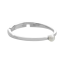 Stříbrný prsten s malou říční perlou Bílý