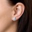 Sada šperků s krystaly Swarovski náušnice a přívěsek mix barev kosočtverec 39126.3 Light Sapphire