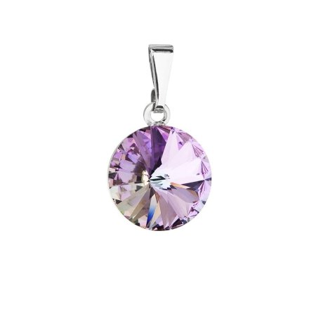 Prívesok fialový Rivoli so Swarovski Elements Vitrail Light 12 mm