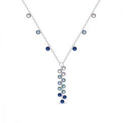 Náhrdelník modrý so Swarovski Elements Milipedo NKROLO2038CB Capri Blue