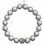 Perlový náramek šedý s křišťály Preciosa 33074.3 Light Grey