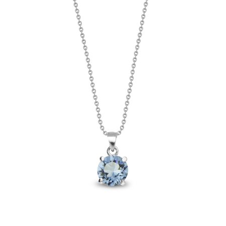 Náhrdelník modrý so Swarovski Elements Ronda NP1088SS39AQ Aquamarine