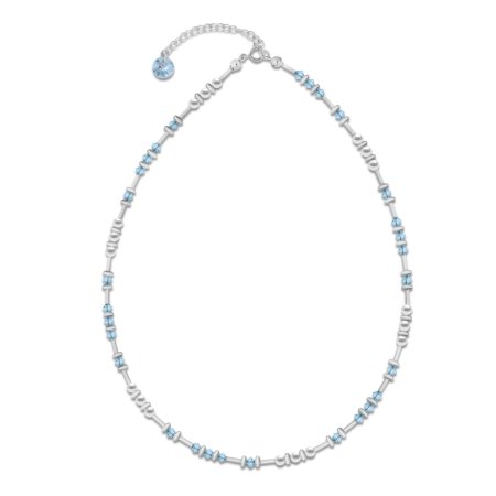 Náhrdelník modrý so Swarovski Elements Clematis N58105328WAQ Aqua