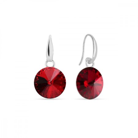 Náušnice Rivoli sa Swarovski Elements Candy KW112212SC Scarlet 10 mm