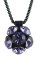 Náhrdelník sa Swarovski Elements kvetinka Fialový