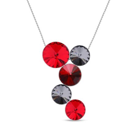 Náhrdelník so Swarovski Elements Lollipop NK1122LSISN Light Siam