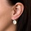 Stříbrné náušnice visací s krystaly Swarovski bílý ovál 31275.4 Light Grey Delite