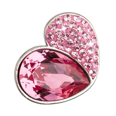 Přívěsek růžový se Swarovski Elements 34161.3 srdce Rose