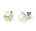 Náušnice so Swarovski Elements Medium Cube Studs K48416AB menivá