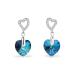 Náušnice modré se Swarovski Elements Amore KCS622810BB Bermuda Blue