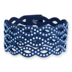 Náramok so Swarovski Elements kryštály modrý Endless BEND3NAQ Aqua