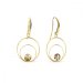 Náušnice zlaté se Swarovski Elements Glory KWODG1122SS29GS Golden Shadow