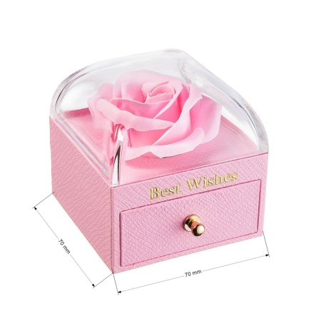 Darčeková krabička kvetina KR0006 ružová