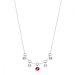 Náhrdelník červený se Swarovski Elements Brio NROLO20385LSIC Light Siam