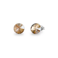 Náušnice Rivoli so Swarovski Elements Sweet Candy Studs K1122SS39GS golden shadow 8 mm