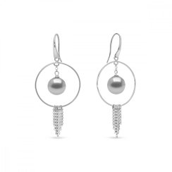 Náušnice šedé se Swarovski Elements Eden KWRD581812LG Light Grey