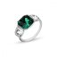 Prsteň zelený sa Swarovski Elements Imperial Trio P44803EMC Emerald