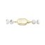 Perlový náhrdelník z riečnych perál so zapínaním zo 14 karátového zlata 922001.1/9269A biely