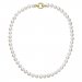 Perlový náhrdelník z pravých riečnych perál biely 22003.1 Au plating
