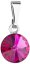Přívěsek Rivoli se Swarovski Elements Fuchsia 8 mm