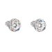Stříbrné náušnice pecka s krystaly Swarovski ab efekt kulaté 31336.2 AB
